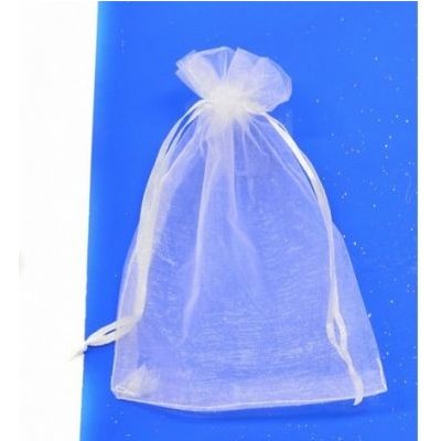 Dárkový sáček organza 12x17cm bílý (pytlík z organzy - bílá) – Zboží Mobilmania