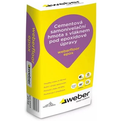 Weber Samonivelační hmota pod epoxidové nátěry Weberfloor epox 25 kg – Hledejceny.cz