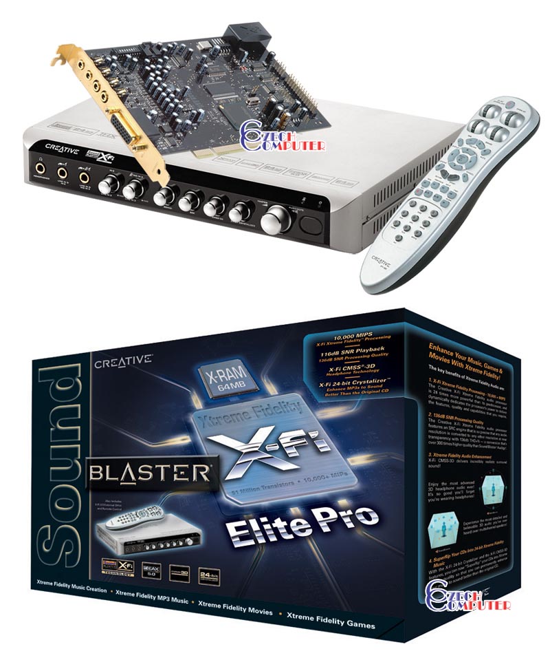 Creative Sound Blaster X-Fi Elite Pro 64MB X-RAM od 5 438 Kč - Heureka.cz