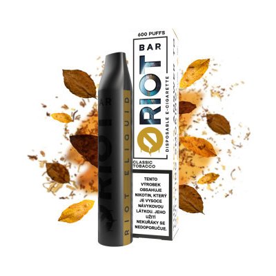 Riot Bar Classic Tobacco 20 mg 600 potáhnutí 1 ks – Zboží Dáma