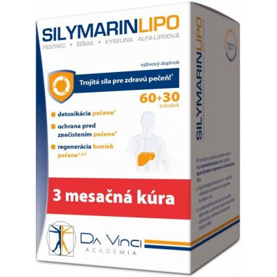 Da Vinci Silymarin Lipo 90 + 30 kapslí zdarma – Hledejceny.cz