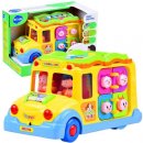 Huile Toys multifunkční interaktivní školní autobus se zvířátky a zvuky