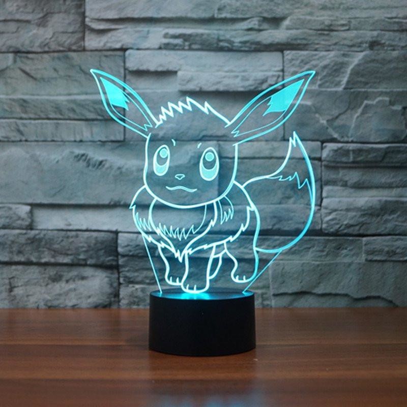 Beling Dětská lampa Eevee 7 barevná S1216
