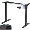 Psací a pracovní stůl karpal Elektricky výškově nastavitelný stůl s antikolizním systémem s paměťovým ovládáním do 80 kg, černý