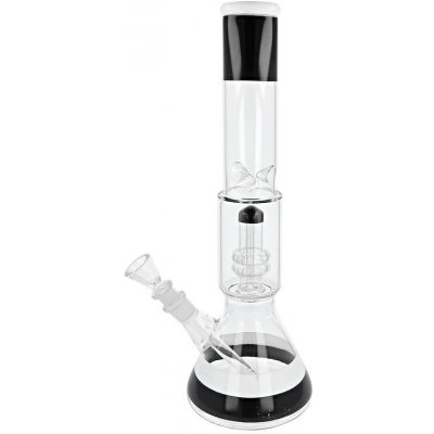 VPKCZ Skleněný bong s perkolací Premium B&W 40cm – Zboží Mobilmania