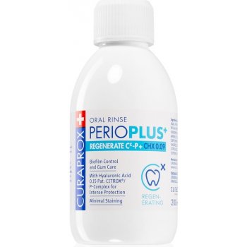 Curaprox Perio Plus+ Regenerate ústní voda (0,09% CHX + HA) 200 ml