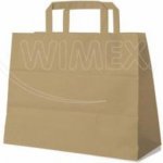 Papírové tašky 32x16x27 cm hnědé ploché ucho [50 ks] 47432 – Zboží Mobilmania