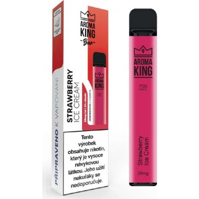 Aroma King Classic Strawberry Ice Cream 20 mg 700 potáhnutí 1 ks – Zboží Dáma