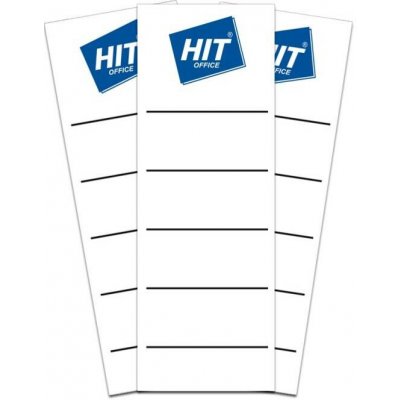 Štítky na pořadače samolepicí - pro pořadače šíře 75 mm / 10 ks – Hledejceny.cz