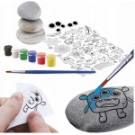 SMT Creatoys Malování na oblázky/kameny s očima kreativní sada v krabičce 16x21x4cm – Sleviste.cz