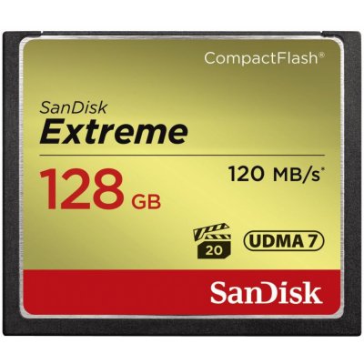 SanDisk Extreme CompactFlash 128 GB UDMA7 SDCFXSB-128G-G46 – Zboží Živě