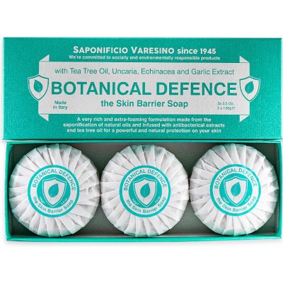 Saponificio Varesino Botanical Defence antibakteriální mýdlo 3 x 100 g