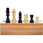 Dřevěné šachové figurky klasik střední v krabičce – Zboží Živě