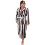 Adam župan se šálovým límcem šedý pruh – Zboží Dáma