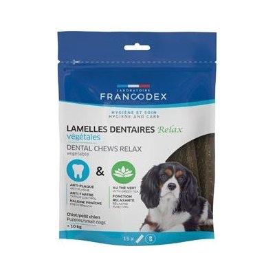Francodex Relax žvýkací plátky S M pes 228g 15ks FRANCODEX – Zboží Mobilmania