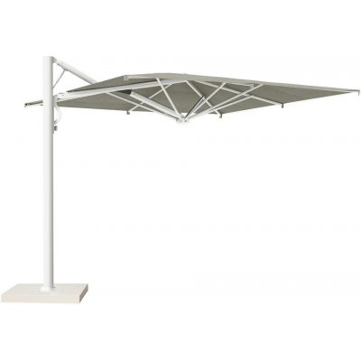 Scolaro Boční slunečník Astro Starwhite, čtvercový 300x300 cm, rám lakovaný hliník Starwhite, potah akryl 350 g/m2, Natural – Hledejceny.cz
