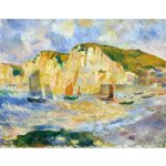 Fedkolor Auguste Renoir - Sea and Cliffs obraz žlutá – Hledejceny.cz