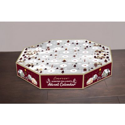 Emocio adventní kalendář čajové svíčky 24ks vonné – Sleviste.cz