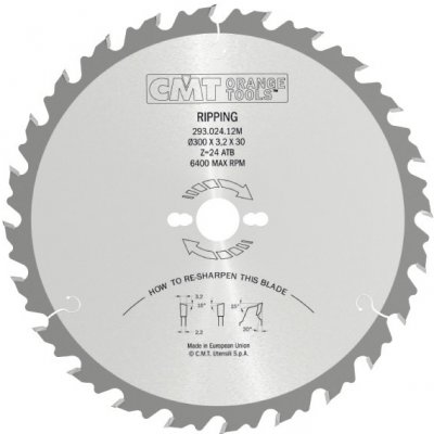 CMT C290 Pilový kotouč pro podélné řezy 300X3.2X35 Z24 – Sleviste.cz