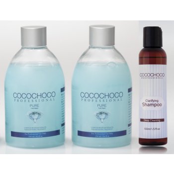 Cocochoco Pure Brazilský keratin 500 ml + čistící šampon 150 ml dárková sada