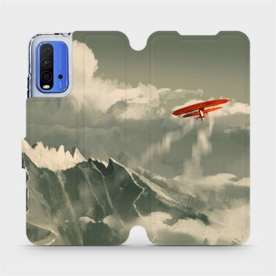 Pouzdro Mobiwear parádní flip Xiaomi Redmi 9T - MA03P Oranžové letadlo v horách – Zbozi.Blesk.cz