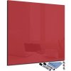 Tabule Glasdekor Magnetická skleněná tabule 100 x 100 cm rudá