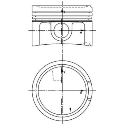 Píst KOLBENSCHMIDT 99933620 – Zboží Mobilmania