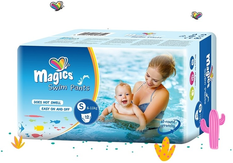 Magics Swim Pants S 6-11 kg 12 ks