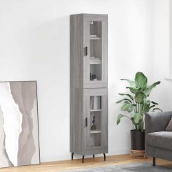 Prolenta Maison Exclusive Skříň highboard šedá sonoma 34,5 x 34 x 180 cm kompozitní dřevo