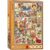Puzzle EuroGraphics Květinová koláž 1000 dílků