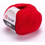 Yarn Art příze YarnArt Jeans 90 červená – Sleviste.cz