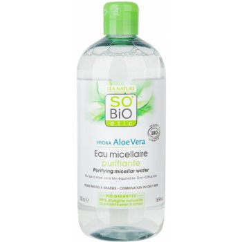 SO´BIO Bio micelární voda čistící aloe vera 500 ml