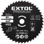 EXTOL PREMIUM Kotouč pilový HSS Ř89x1x10mm, 44T – Hledejceny.cz