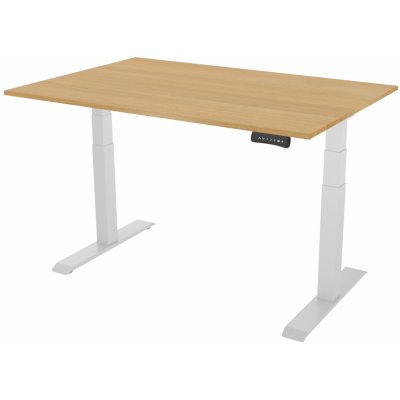 DELSO Výškově nastavitelný stůl PROJUSTER 180 x 80 cm bílá / dub vicenza – Hledejceny.cz
