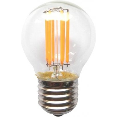 Retro LED Mini Globe Filament žárovka čirá P45 4W/230V/E27/4000K/410Lm/360° GLAMO4NW – Zboží Mobilmania