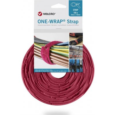 VELCRO® VELCRO® One Wrap® Strap 20mm x 330mm, 10 Popruh se suchým zipem červená (jasná) 1 ks – Hledejceny.cz
