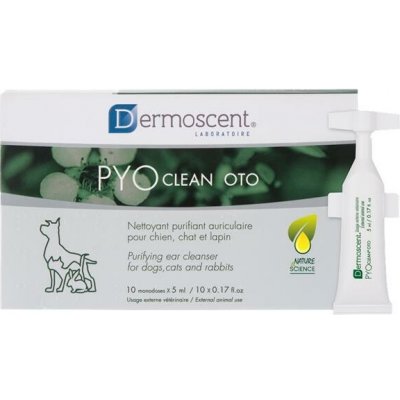 Dermoscent PYO Clean Oto roztok pes kočka králík 10 x 5 ml – Hledejceny.cz