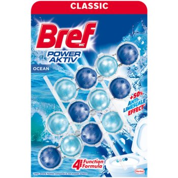 Bref Power Aktiv tuhý WC blok Ocean Breeze 3 x 50 g