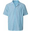 Pánská Košile Livergy pánská lněná košile pruhovaná/modrá/bílá
