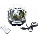 DISKO KOULE LED DISCO MP3 DÁLKOVÉ OVLÁDÁNÍ DJ – Zboží Dáma