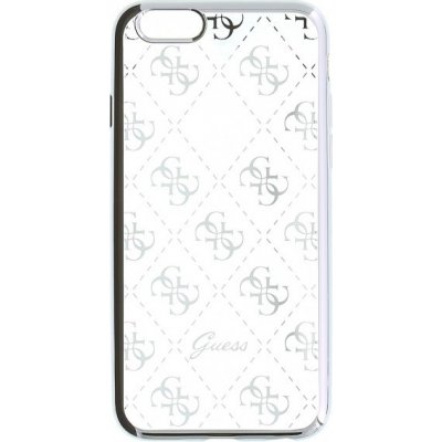 Pouzdro Guess gumové Apple iPhone 5/5C/5S/SE stříbrné – Zboží Mobilmania