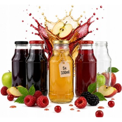 Bimberek Skleněná láhev bezbarvá 330 ml – Hledejceny.cz