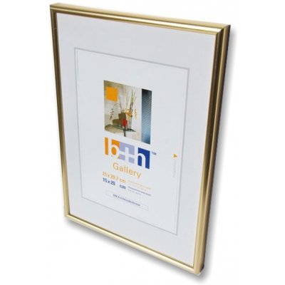Plastový rámeček zlatý Rozměr: 24x30, Typ zasklení: Sklo čiré – Hledejceny.cz