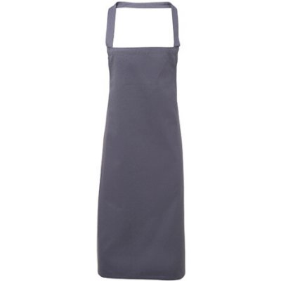 Premier Workwear Zástěra s laclem z biobavlny bez kapsy PR102 Steel Pantone 6545 60x87cm – Hledejceny.cz