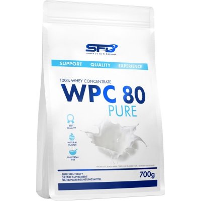 SFD Nutrition WPC 80 Pure syrovátkový protein bez laktózy 700 g – Hledejceny.cz