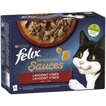 Felix Sensations Sauces Lahodný výběr v omáčce 12 x 85 g
