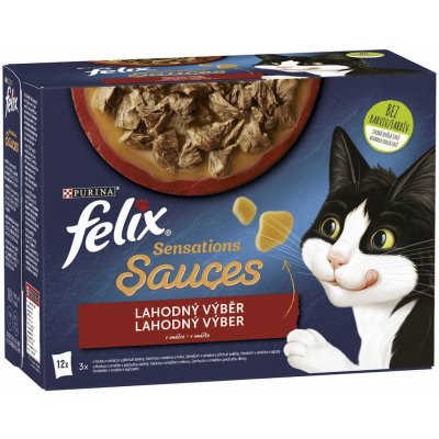 Felix Sensations Sauces Lahodný výběr v omáčce 12 x 85 g – Zboží Mobilmania