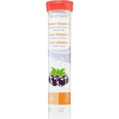 Livsane Železo + Vitamin C šumivé tablety 20 ks