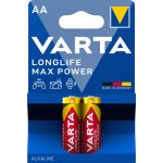 Varta Longlife Max Power AA 2ks 4706101412 – Zboží Živě