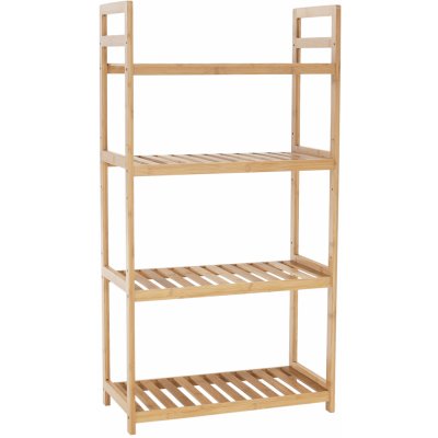 Kondela 4-policový regál, přírodní bambus, FIORE TYP 2 – Zboží Dáma